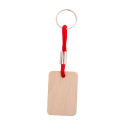 Woody Plus D rouge naturelle Porte-clés personnalisé 