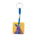 Woody Plus C blauw natuurlijk custom made sleutelhanger 