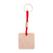 Woody Plus C rouge naturelle Porte-clés personnalisé 