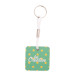 Woody Plus C white natural custom keyring 