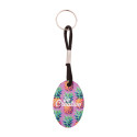 Woody Plus B zwart natuurlijk custom made sleutelhanger 