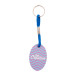 Woody Plus B blue natural custom keyring 