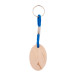 Woody Plus B bleu naturelle Porte-clés personnalisé 