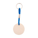 Woody Plus A blue natural custom keyring 
