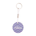 Woody Plus A white natural custom keyring 