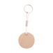 Woody Plus A white natural custom keyring 