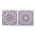 ColoBook white  custom colouring booklet, mandala 