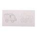 ColoBook white  custom colouring booklet, vehicles 