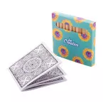 Coloxil 12 blanc  Set de coloriage personnalisé, mandala 