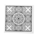 Coloxil 12 white  custom colouring set, mandala 