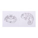 Coloxil 12 white  custom colouring set, animals 