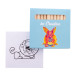 Coloxil 12 blanc  Set de coloriage personnalisé, animaux 