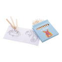Coloxil 12 white  custom colouring set, animals 