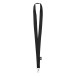 Larpet zwart  lanyard 