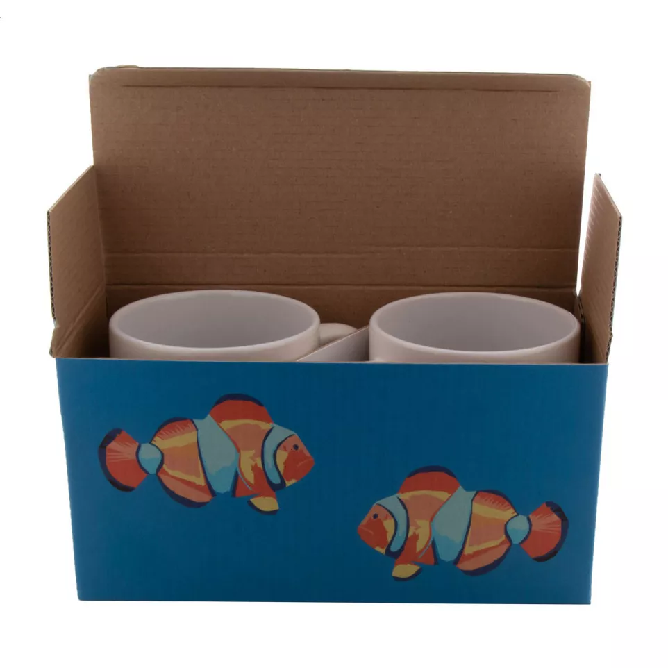 CreaBox Mug Double blanc  Boîte pour...
