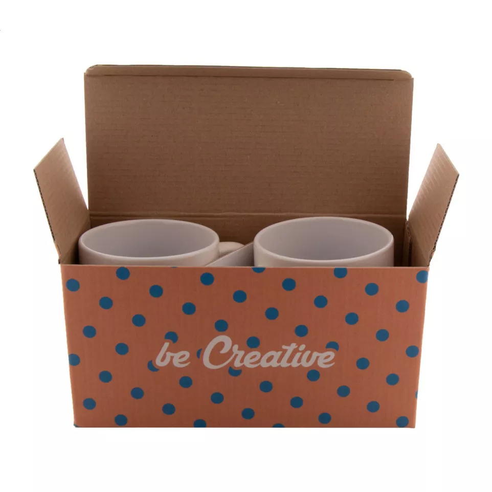 CreaBox Mug Double blanc  Boîte pour...