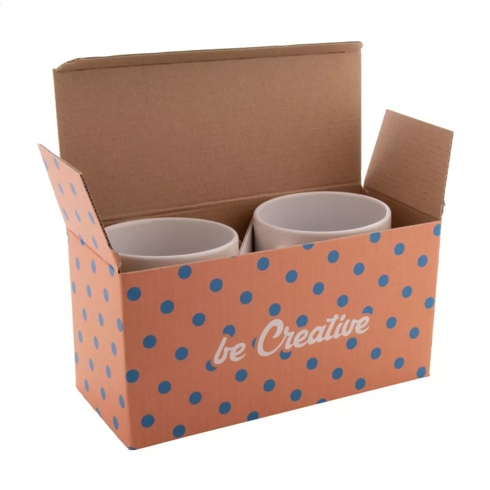 CreaBox Mug Double blanc  Boîte pour...