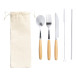 Woller silver natural cutlery set 