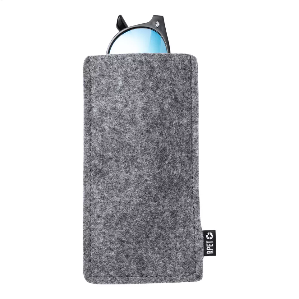 Glaffel gris  Etui à lunettes en RPET 