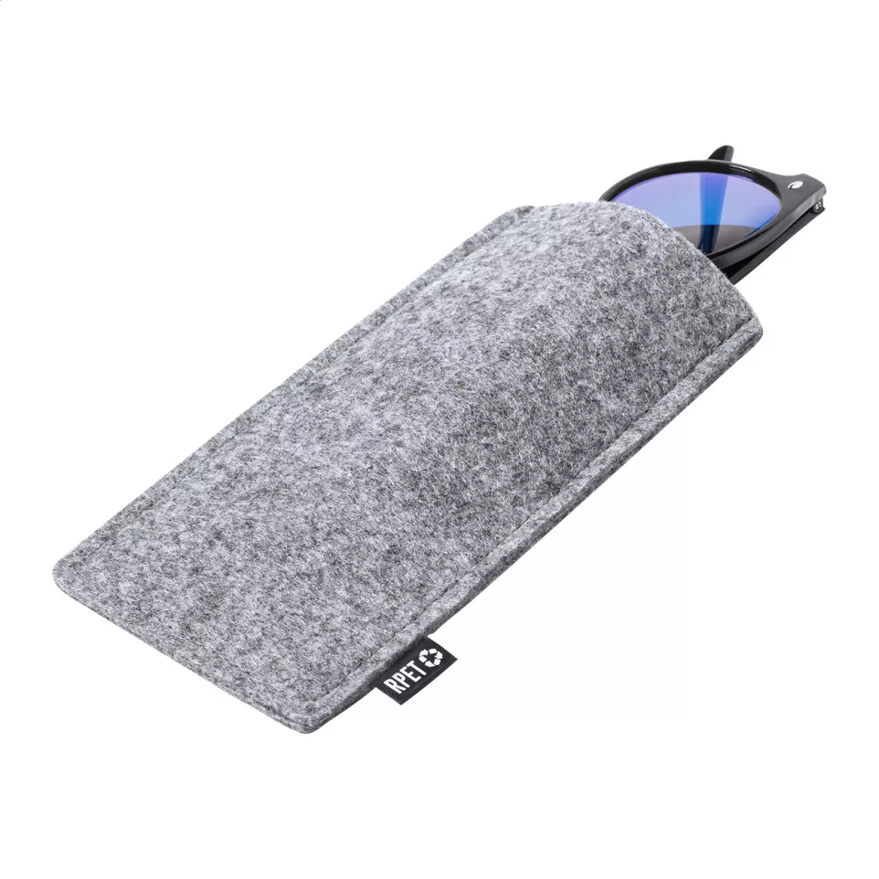 Glaffel gris  Etui à lunettes en RPET 