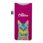CreaFelt Sun white grey custom RPET sunglasses case 
