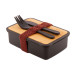 Rebento zwart  lunchbox 