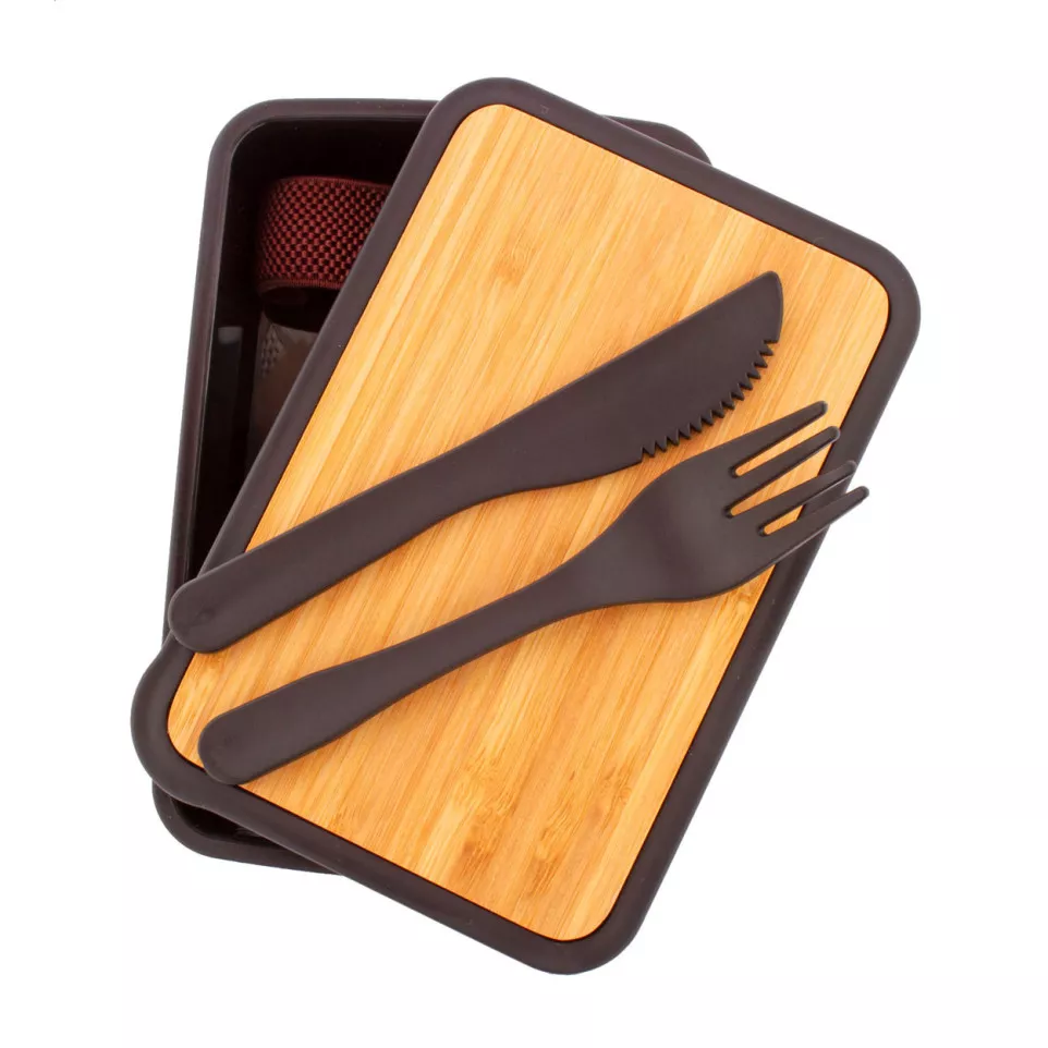 Rebento zwart  lunchbox 