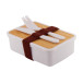 Rebento white  lunch box 