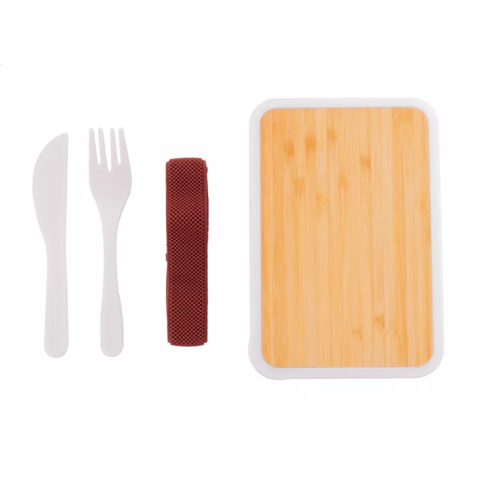Rebento white  lunch box 