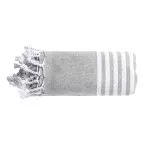 Makaha grey  beach towel 