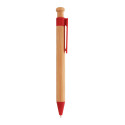 Looky rouge naturelle stylo bille 