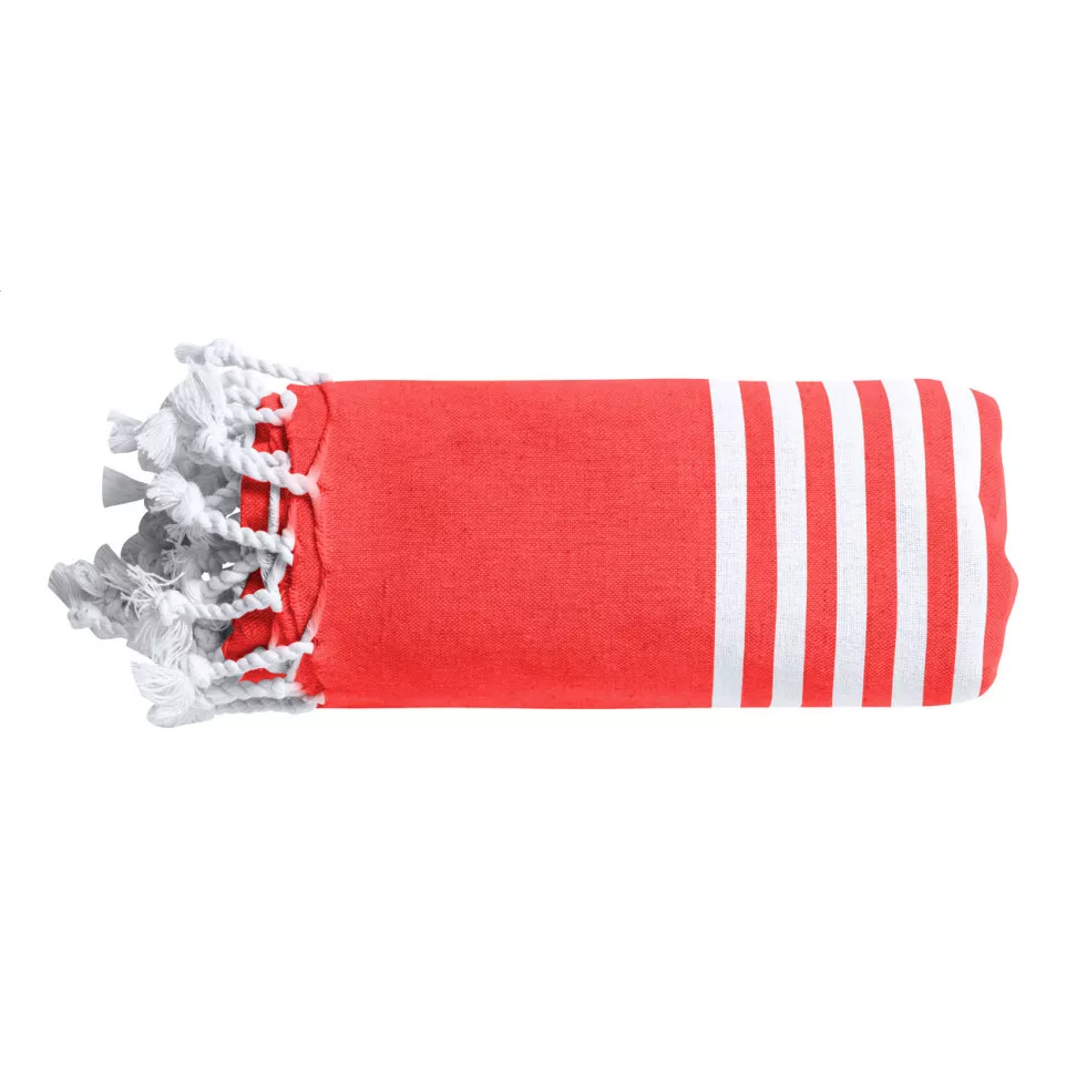 Makaha red  beach towel 