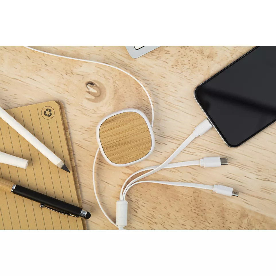 Rabsle white  USB charger cable 