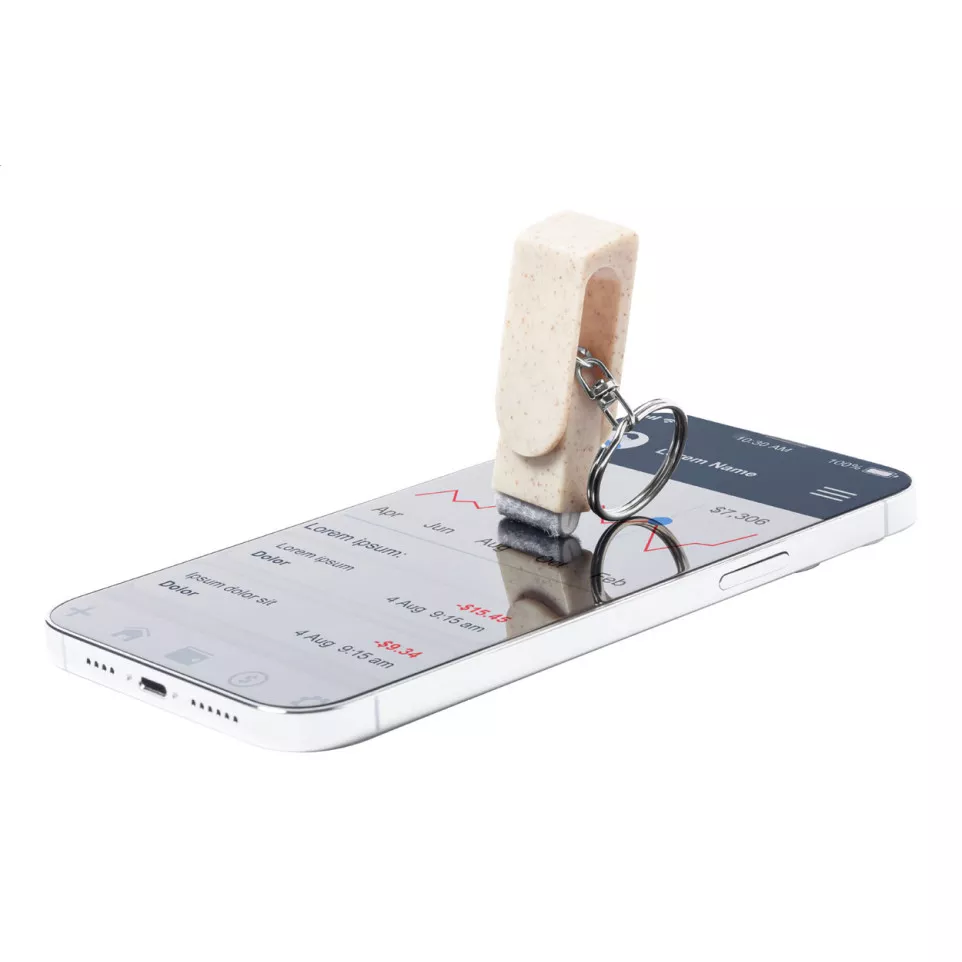 Elyra natural  mobile holder keyring 