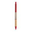 Borgy rouge naturelle stylo bille 