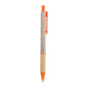 Borgy oranje natuurlijk balpen 