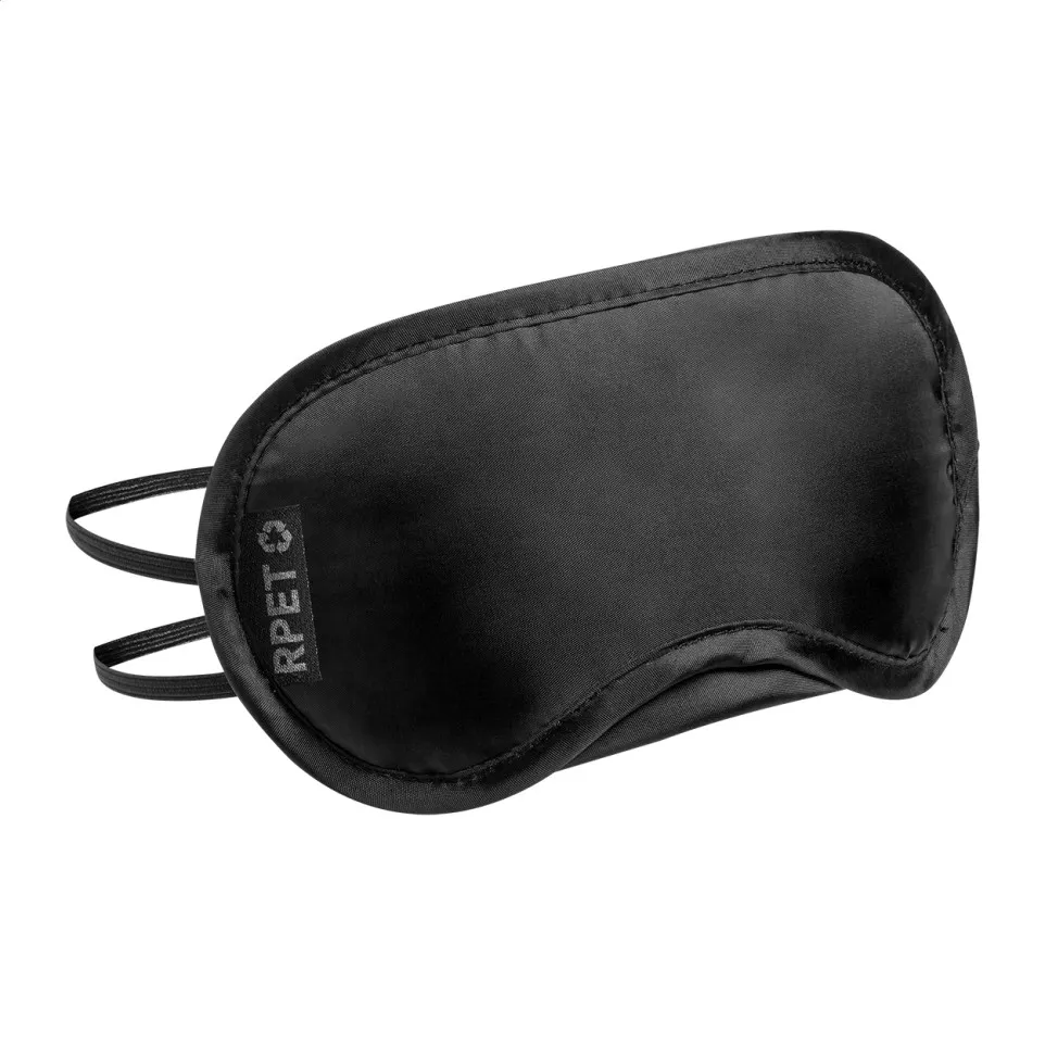 Jetlag black  RPET travel eye mask 