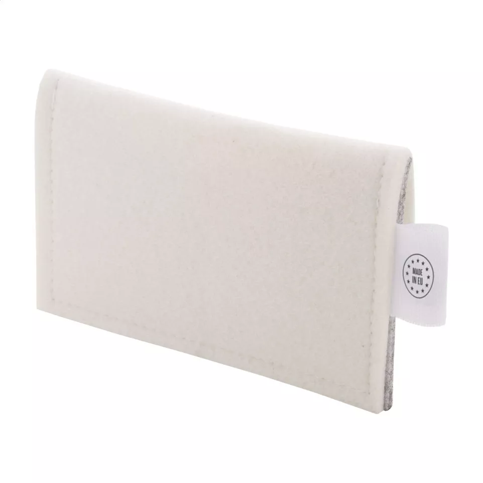 CreaFelt Money white grey custom purse 