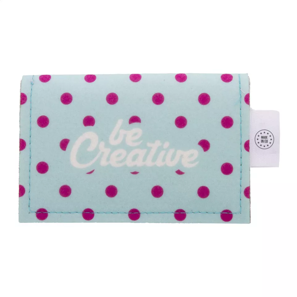 CreaFelt Money white grey custom purse 