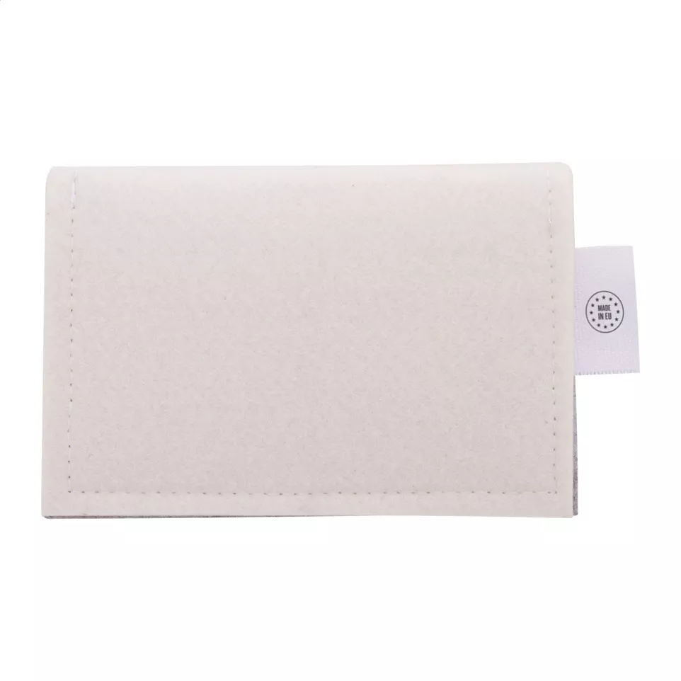 CreaFelt Money white grey custom purse 