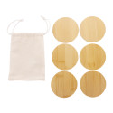 ZhuliMax natural  coaster set 