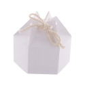 CreaBox HexaCord S white  hexagonal gift box 