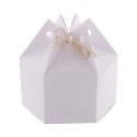 CreaBox HexaCord M blanc  Boîte cadeau hexagonale 