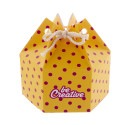CreaBox HexaCord M blanc  Boîte cadeau hexagonale 