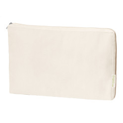 Jurne wit  katoenen laptoptas 