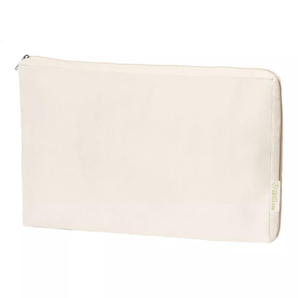 Jurne wit  katoenen laptoptas 
