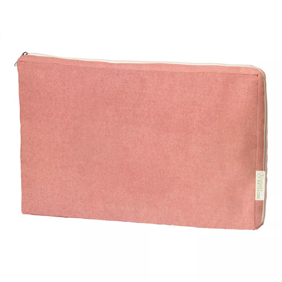 Jurne red  cotton laptop pouch 
