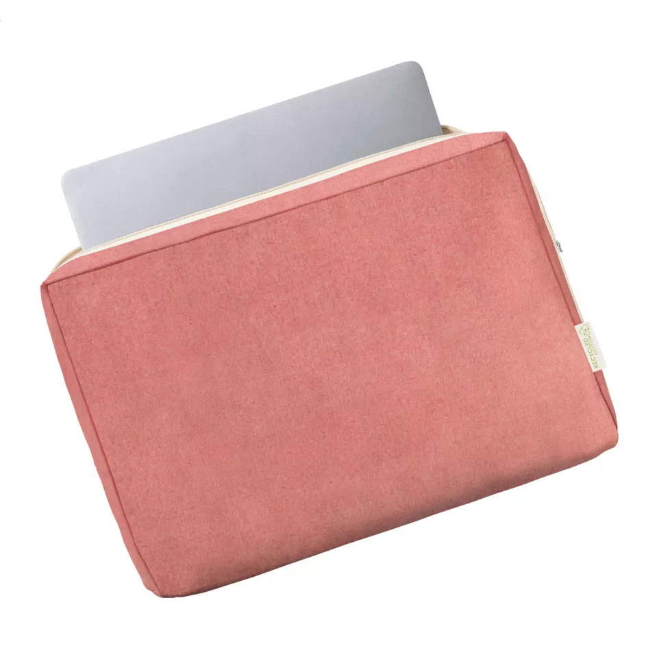 Jurne red  cotton laptop pouch 
