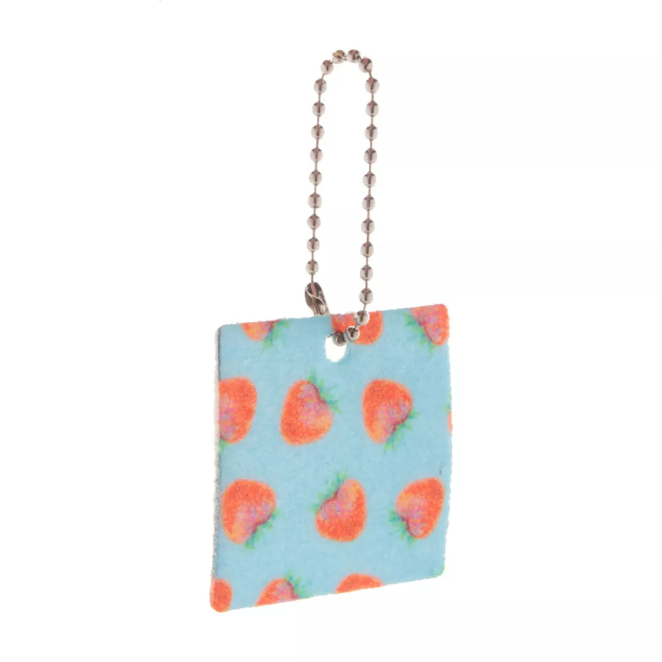 Felty wit  custom made sleutelhanger,...