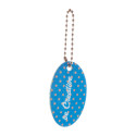 Felty wit  custom made sleutelhanger, ovaal 